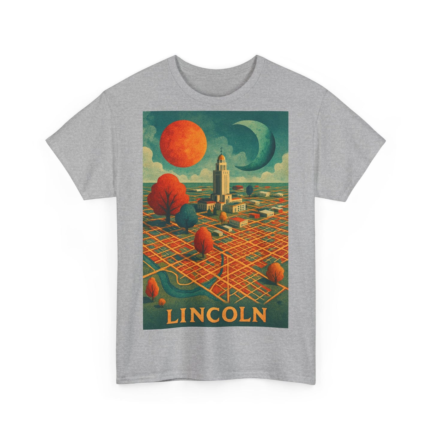Adult Unisex Lincoln Surreal Vintage Graphic Tee