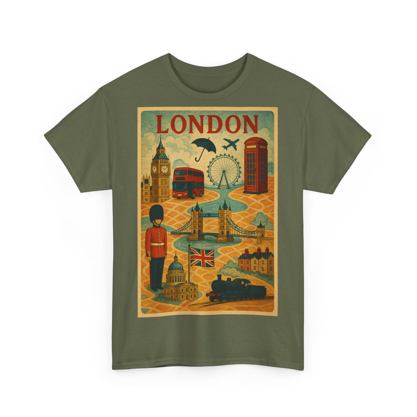 Adult Unisex Surreal London City Graphic Tee