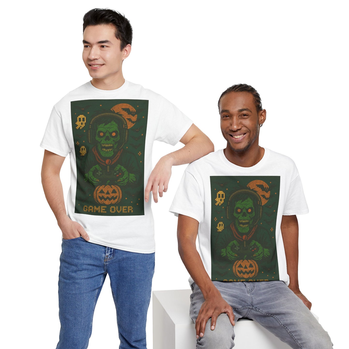 Men's Halloween Zombie Gamer Tee