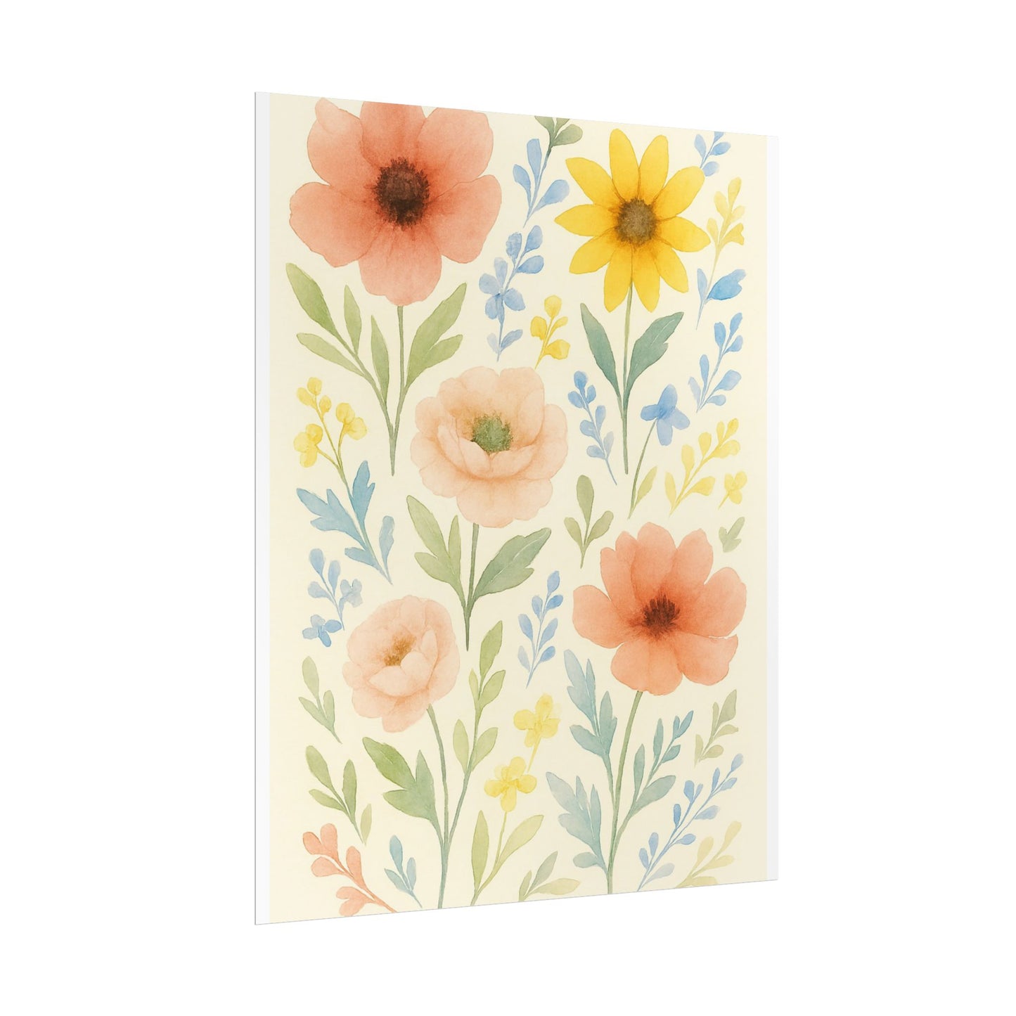 Vintage Watercolour Floral Art