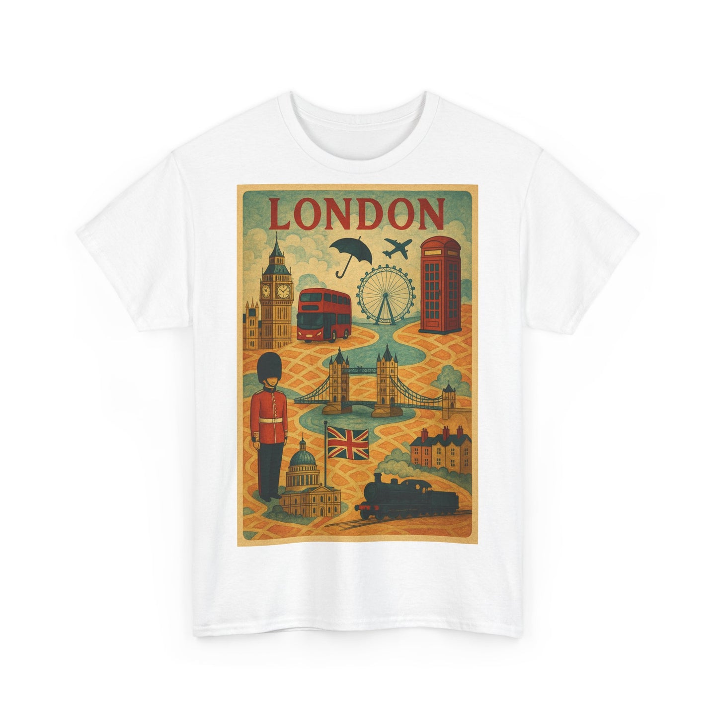 Adult Unisex Surreal London City Graphic Tee