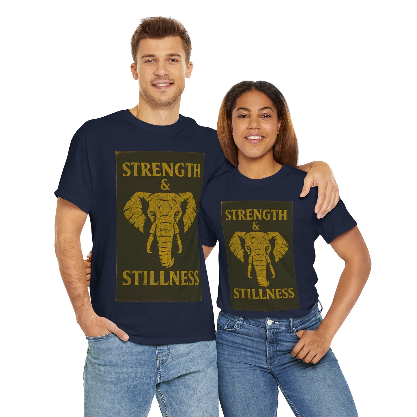 Adult Unisex 'Elephant Strength & Stillness' Tee