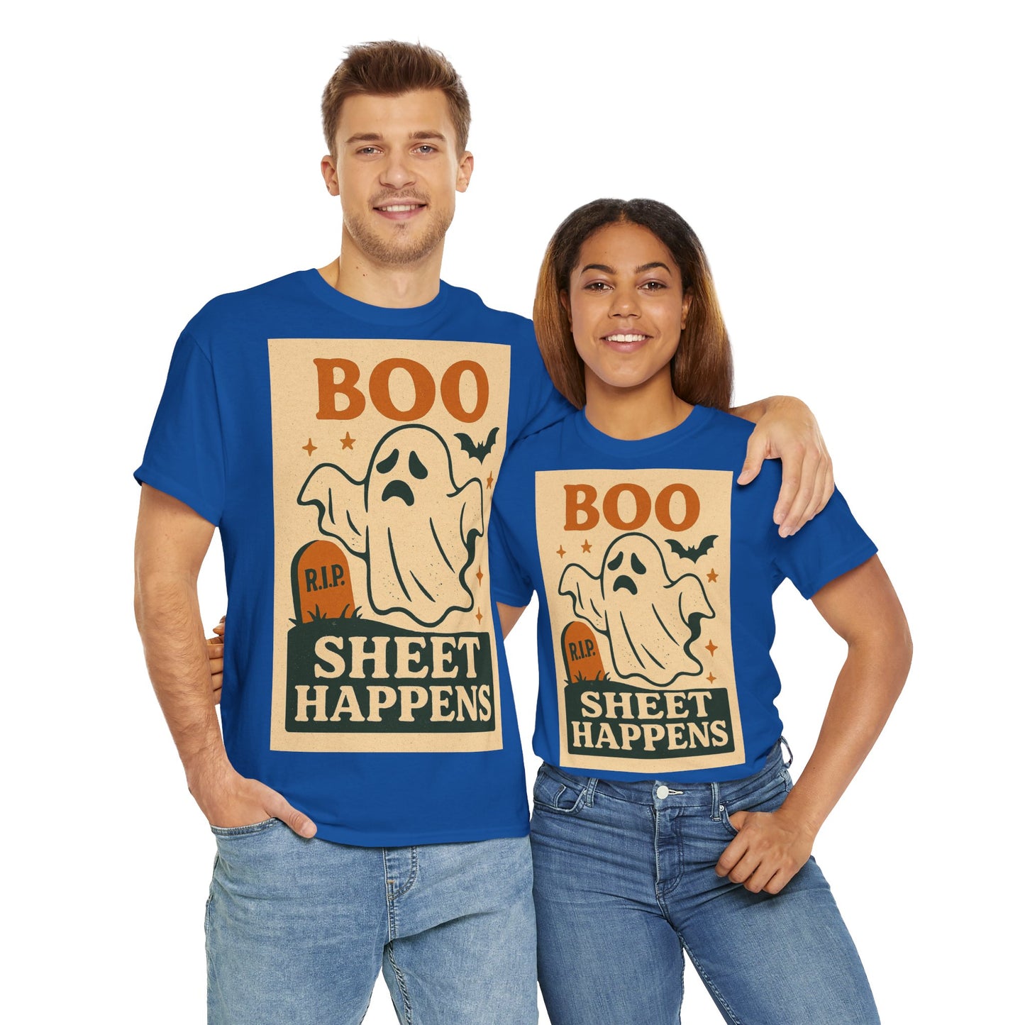 Boo Sheet Happens Adult Unisex Tee