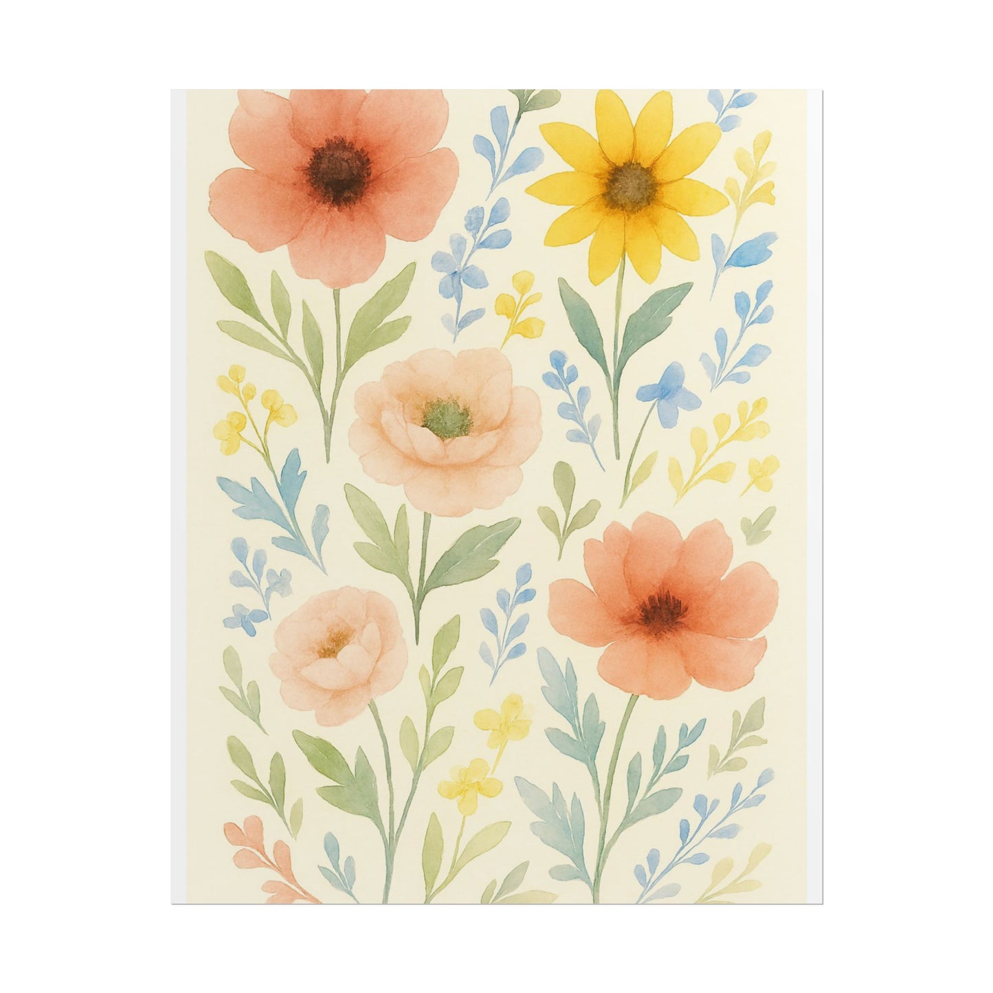 Vintage Watercolour Floral Art