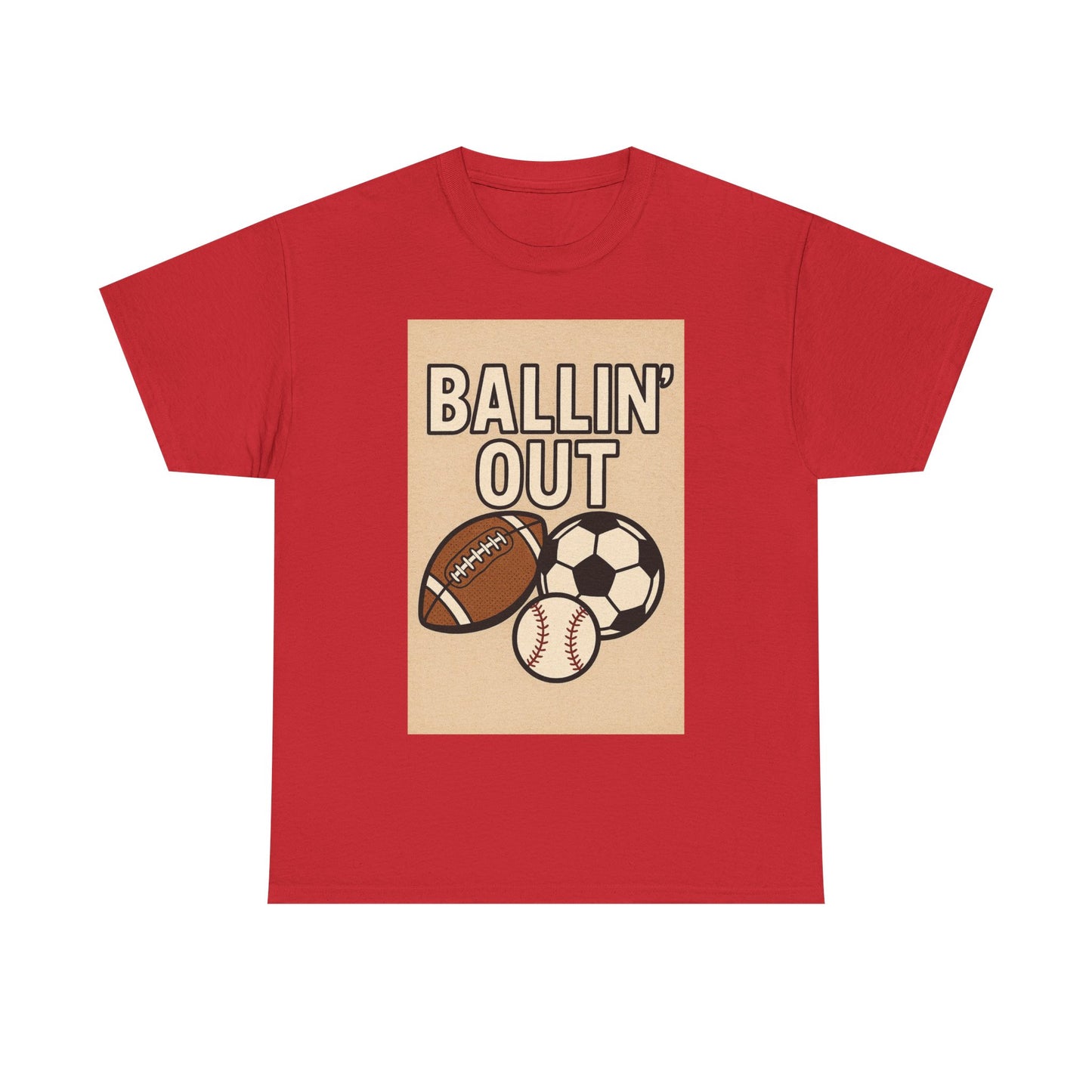 "Ballin' Out" Unisex Sporty Graphic Tee