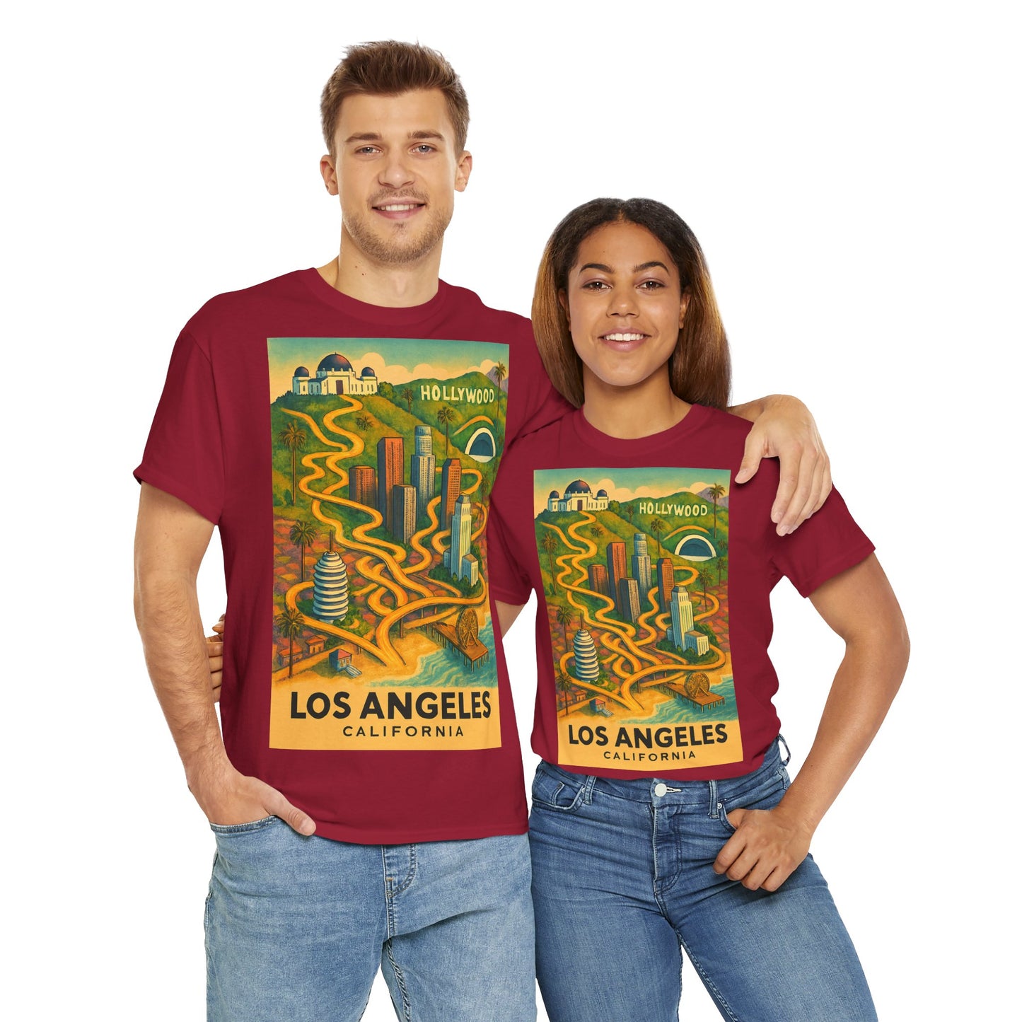 Adult Unisex Surreal Vintage Los Angeles Tee