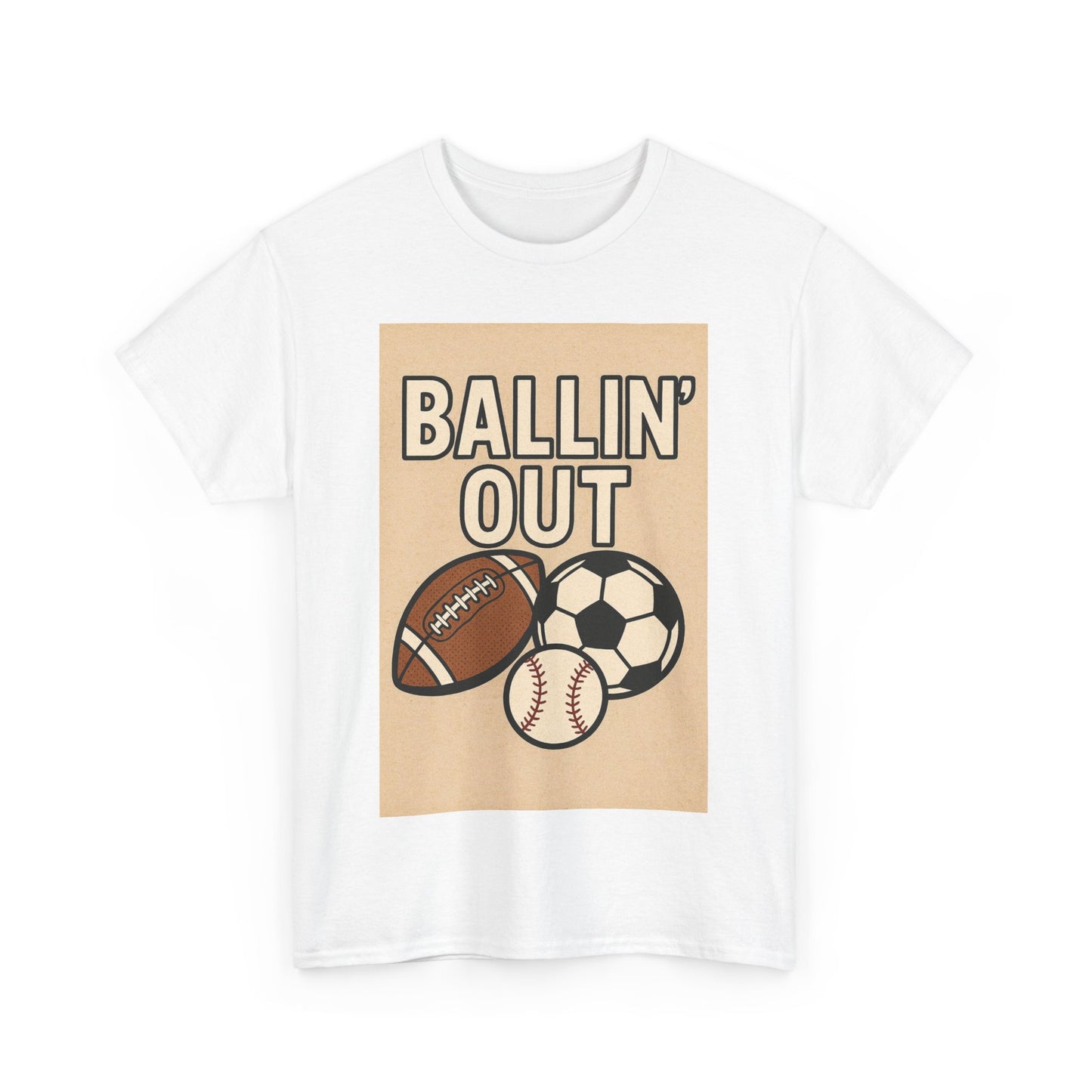 "Ballin' Out" Unisex Sporty Graphic Tee