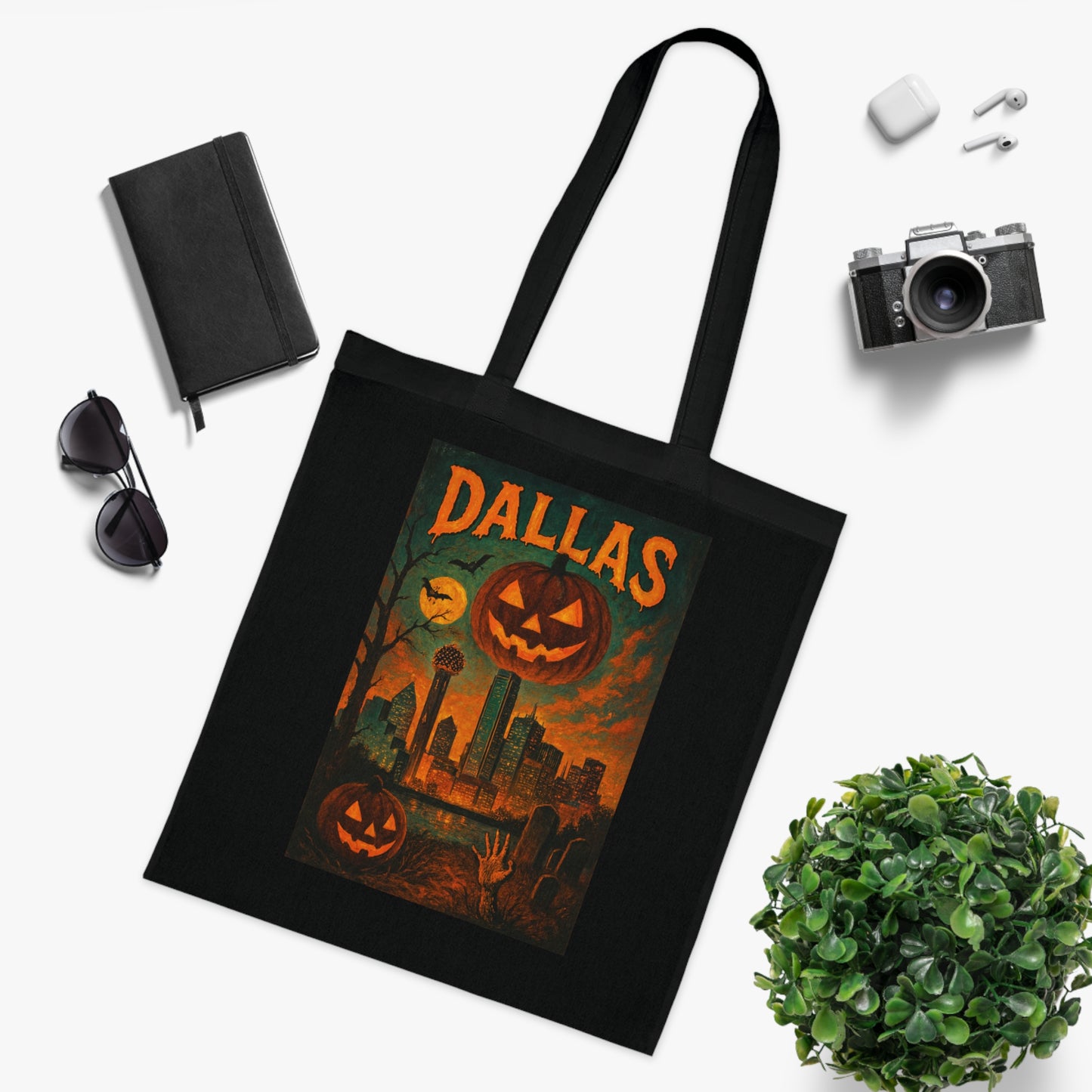 Surreal Halloween Dallas Tote