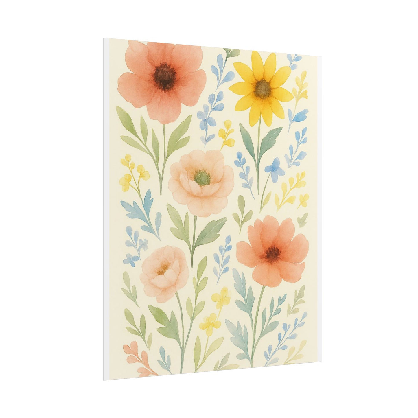 Vintage Watercolour Floral Art
