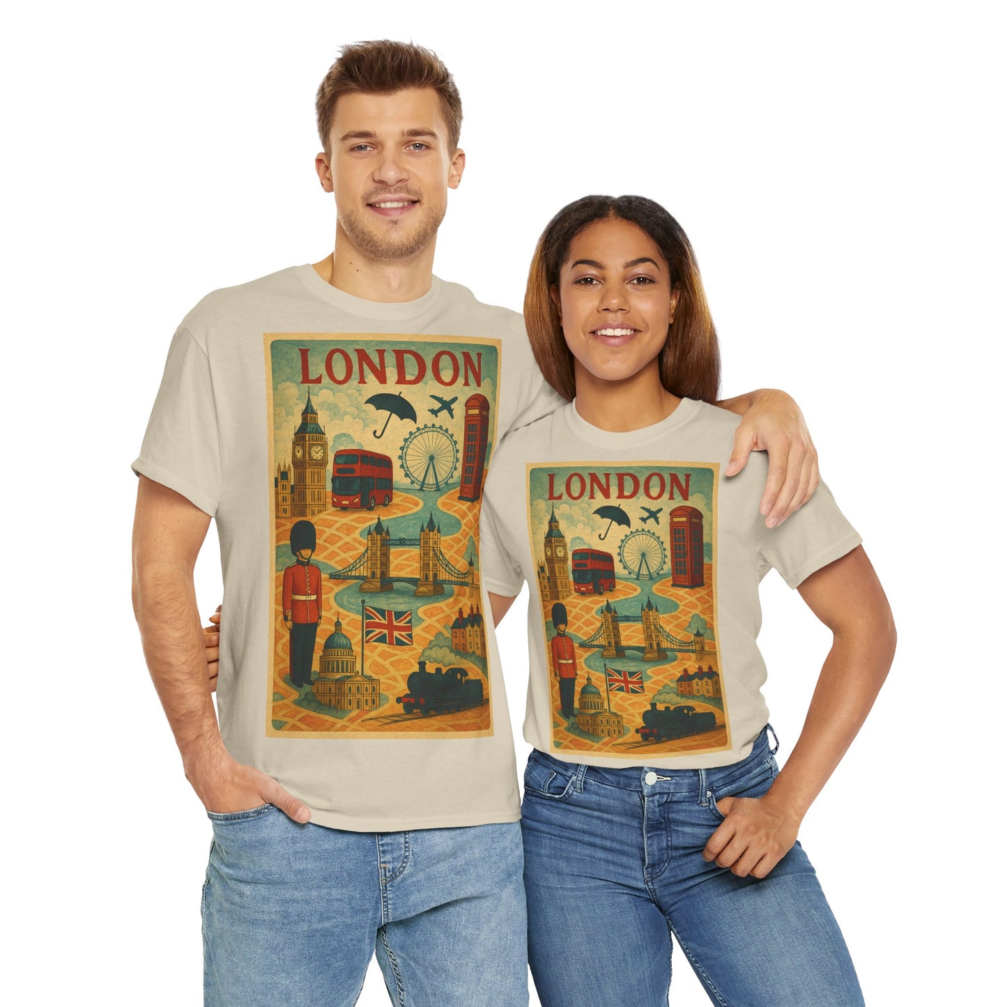 Adult Unisex Surreal London City Graphic Tee