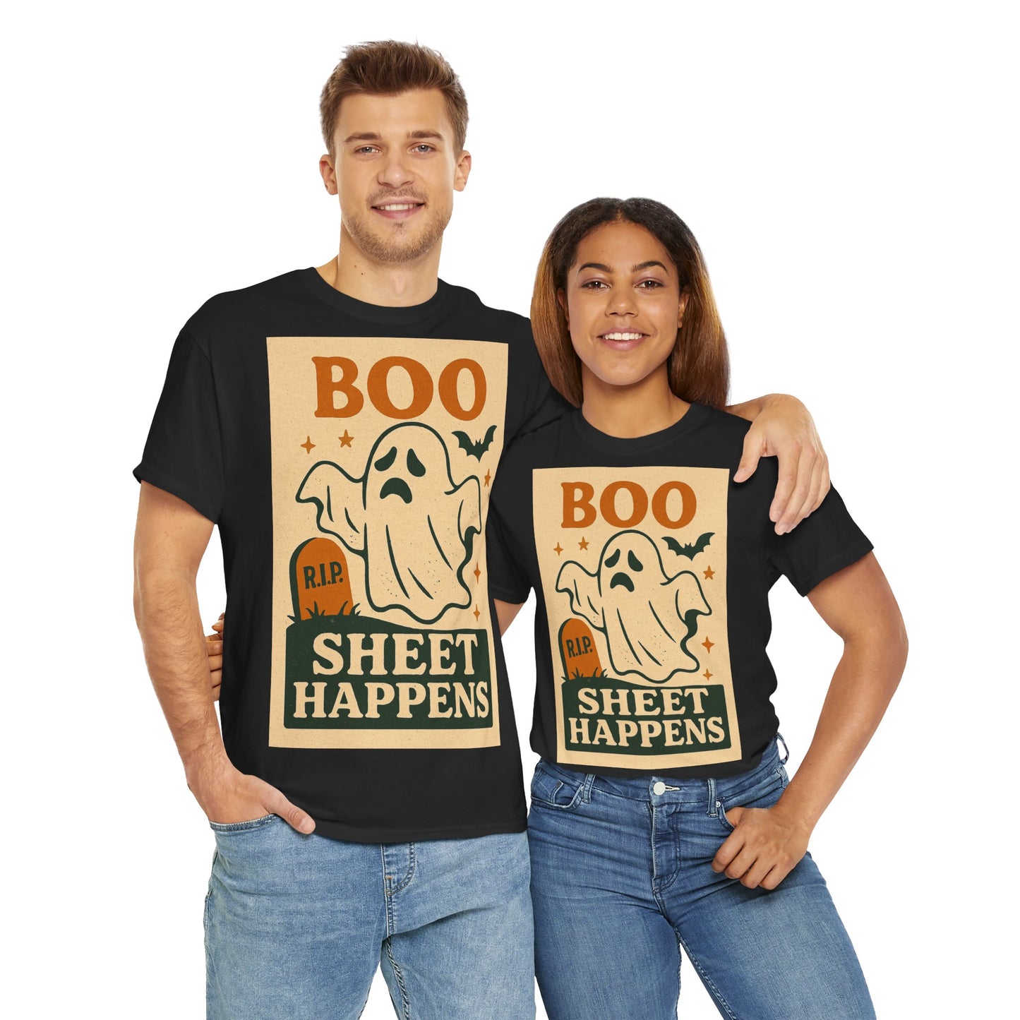 Boo Sheet Happens Adult Unisex Tee