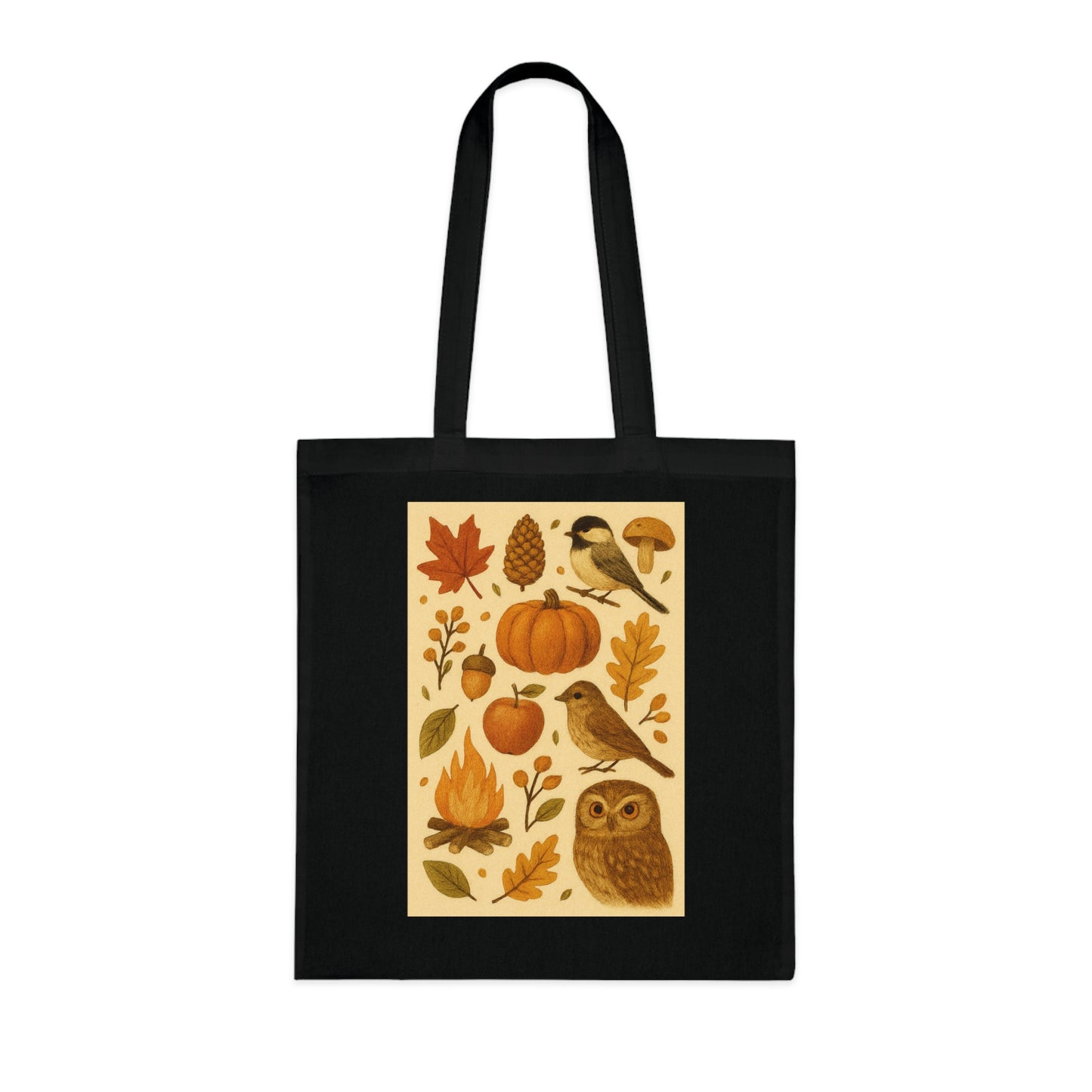Autumn Vibes Cotton Tote Bag