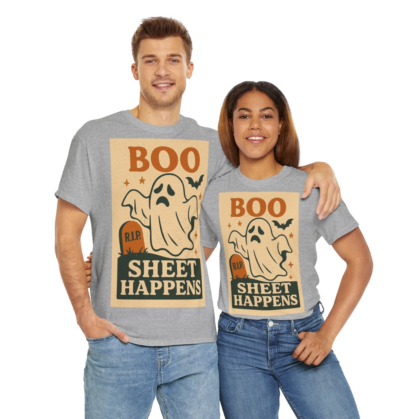 Boo Sheet Happens Adult Unisex Tee