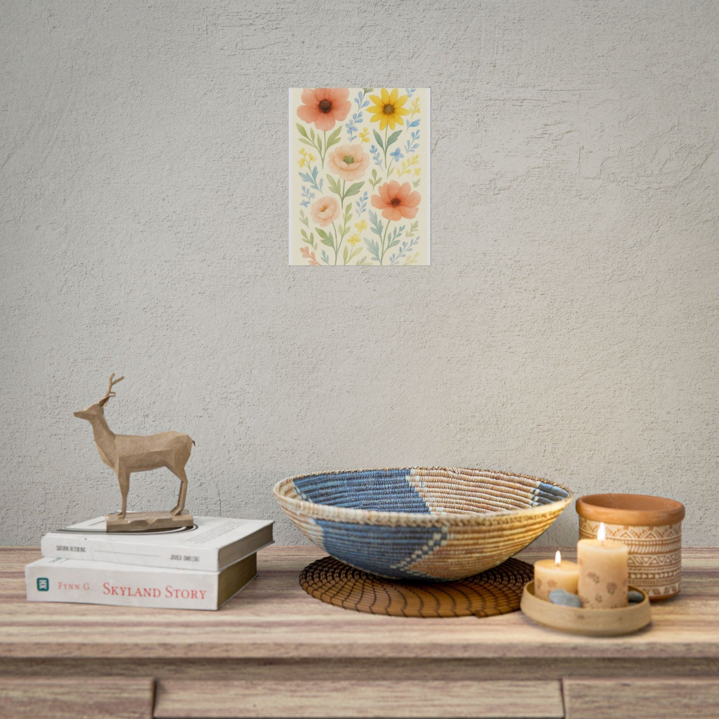 Vintage Watercolour Floral Art