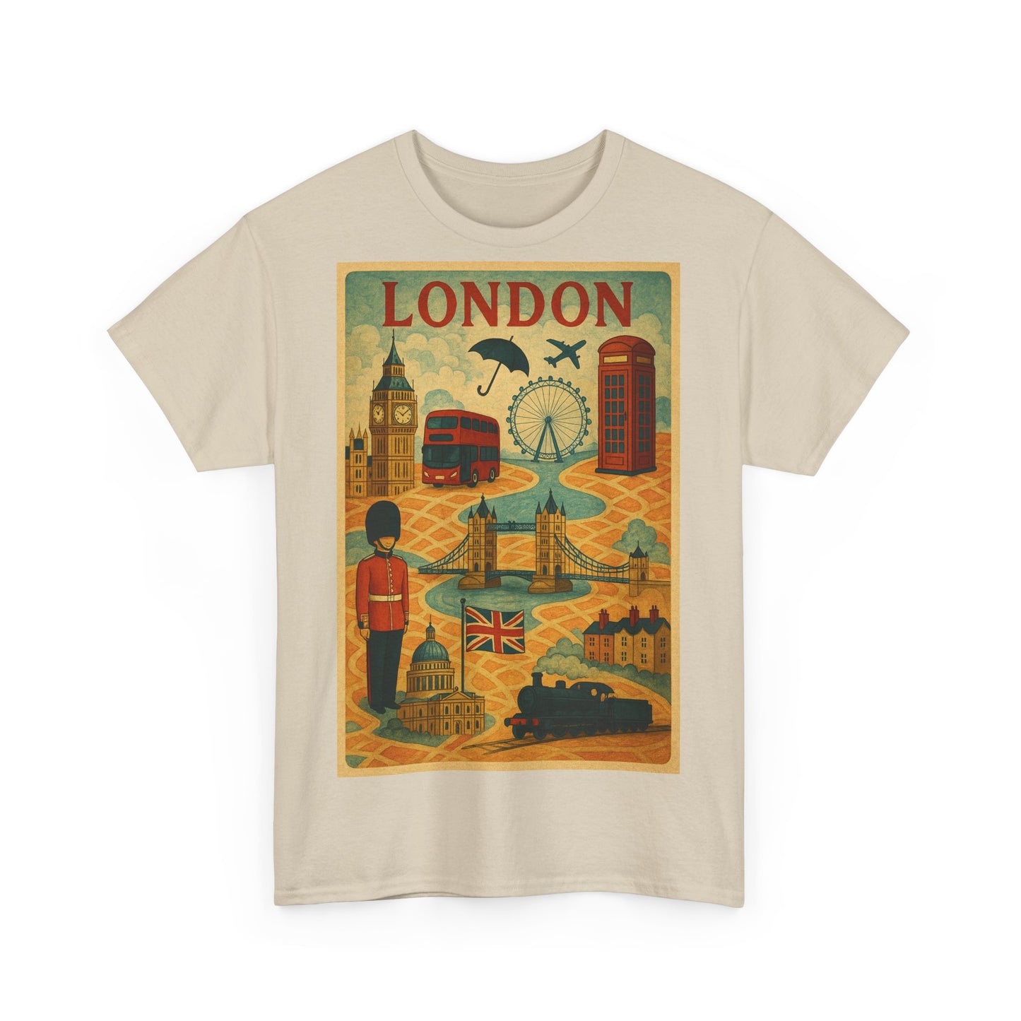 Adult Unisex Surreal London City Graphic Tee
