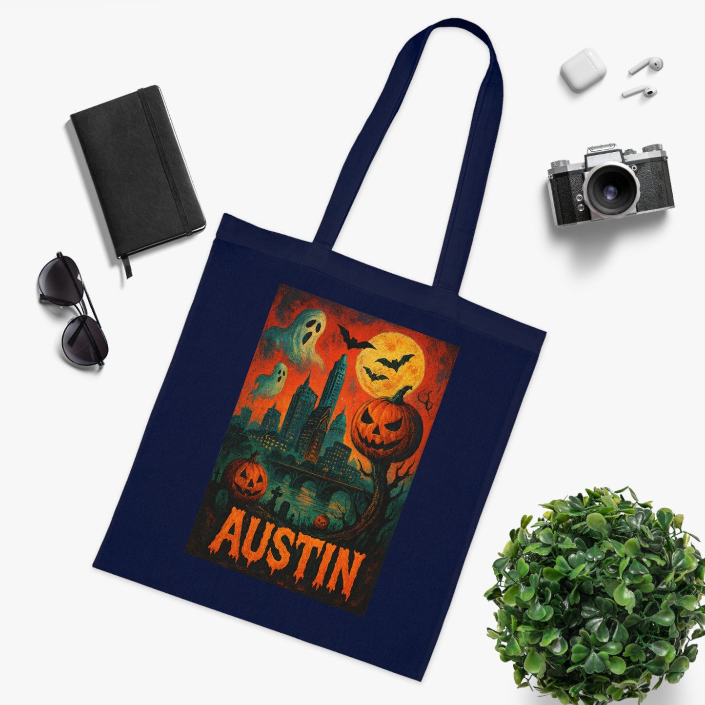 Surreal Halloween Austin Tote Bag