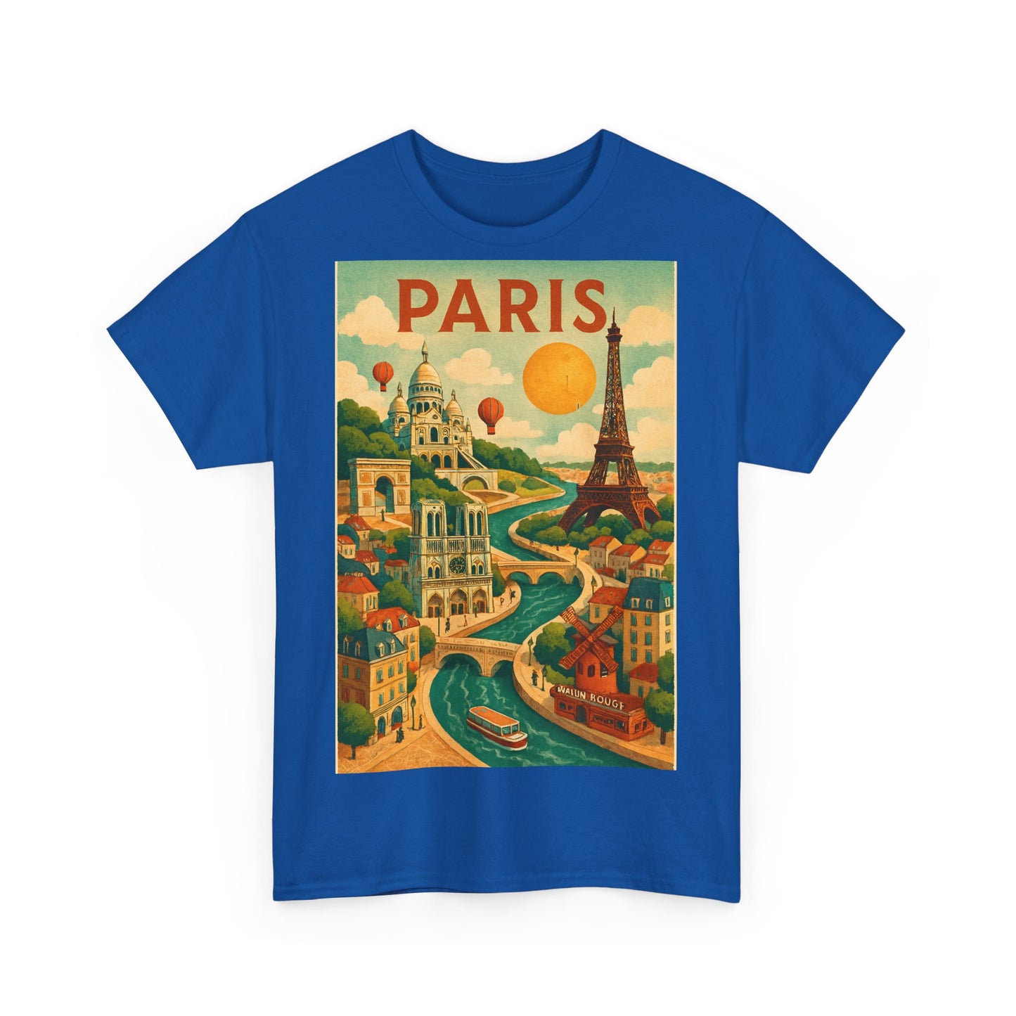 Adult Unisex Surreal Vintage Paris Graphic Tee