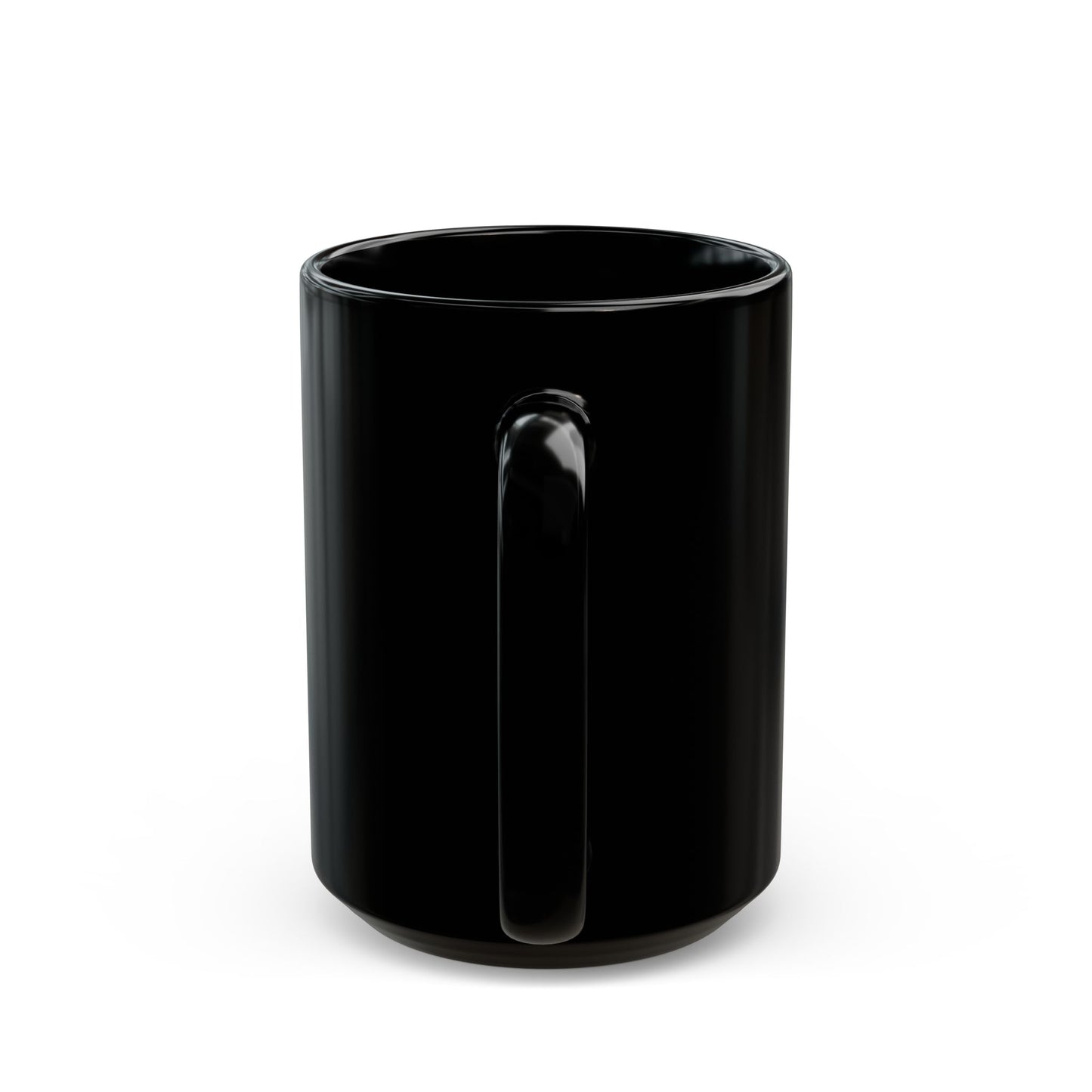 "I Need Coffee Here" Black Ceramic Mug