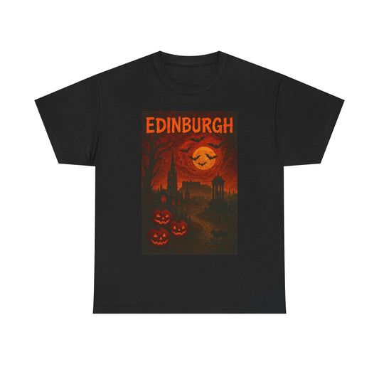 Adult Unisex Surreal Halloween Edinburgh Tee,