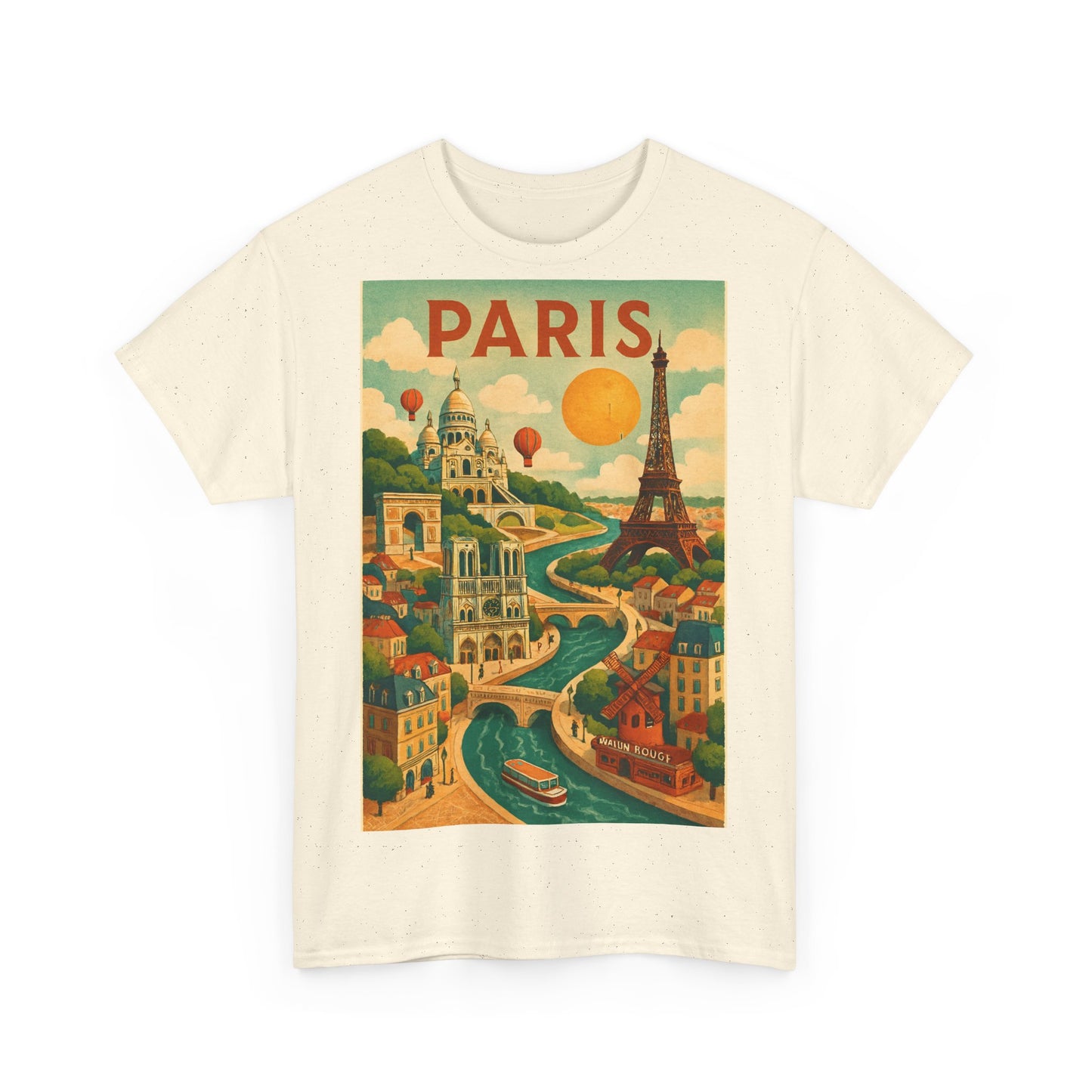 Adult Unisex Surreal Vintage Paris Graphic Tee