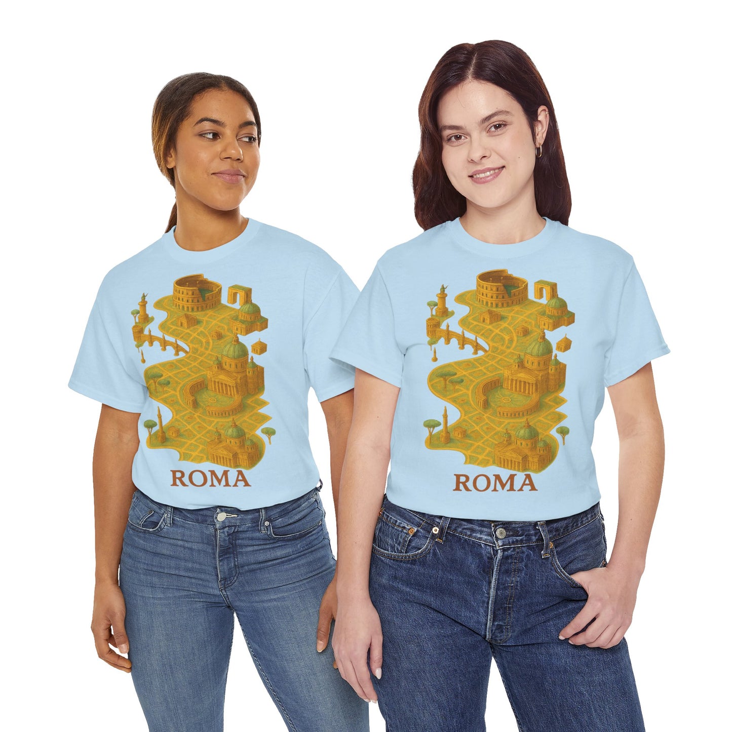 Adult Unisex Surreal Roma Map Tee