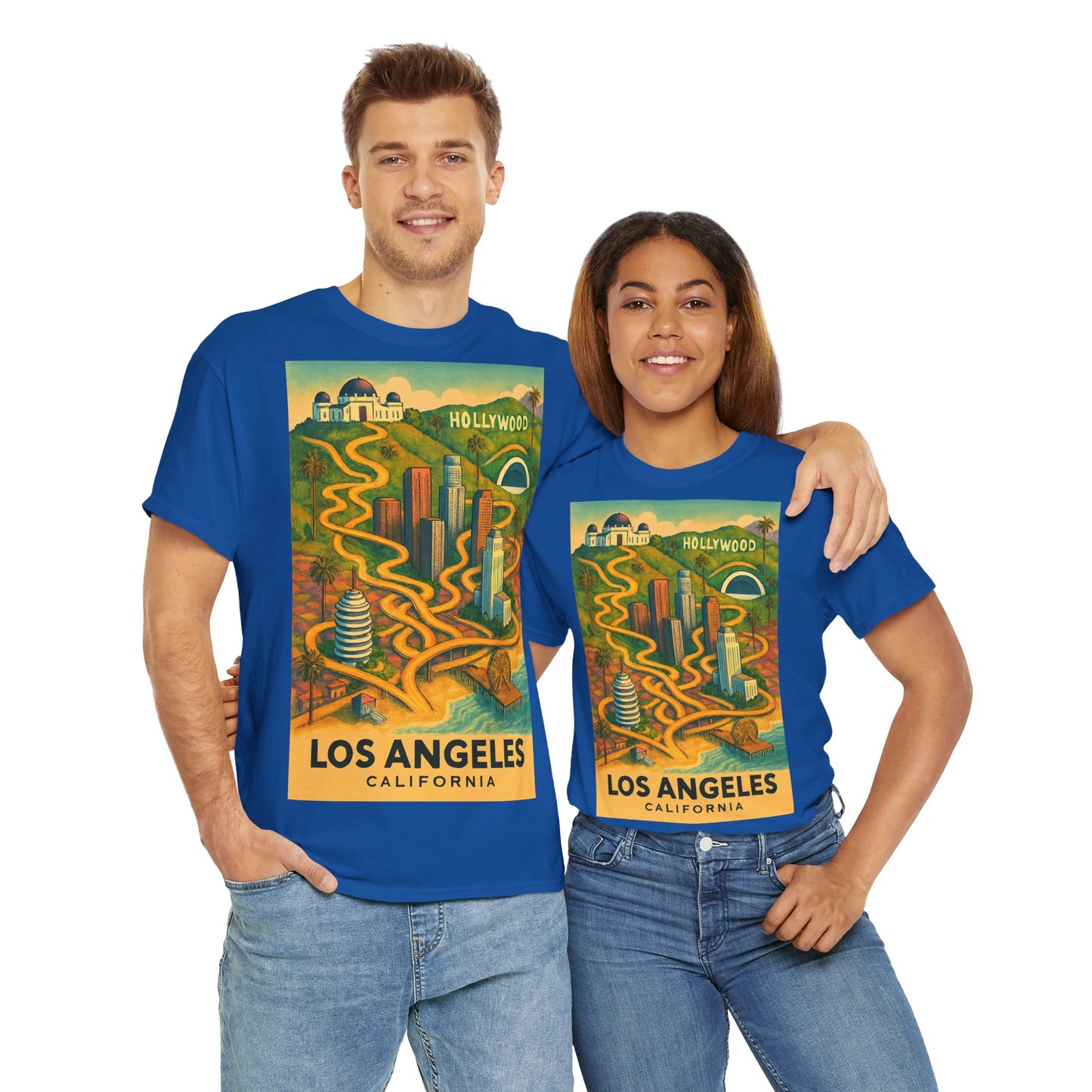 Adult Unisex Surreal Vintage Los Angeles Tee