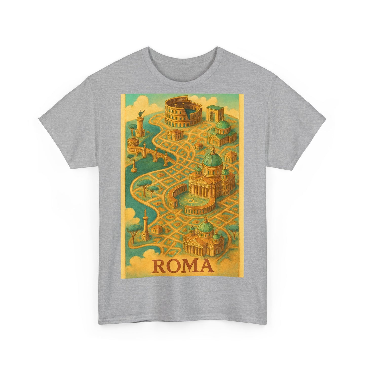 Adult Unisex Surreal Vintage Roma Map Tee