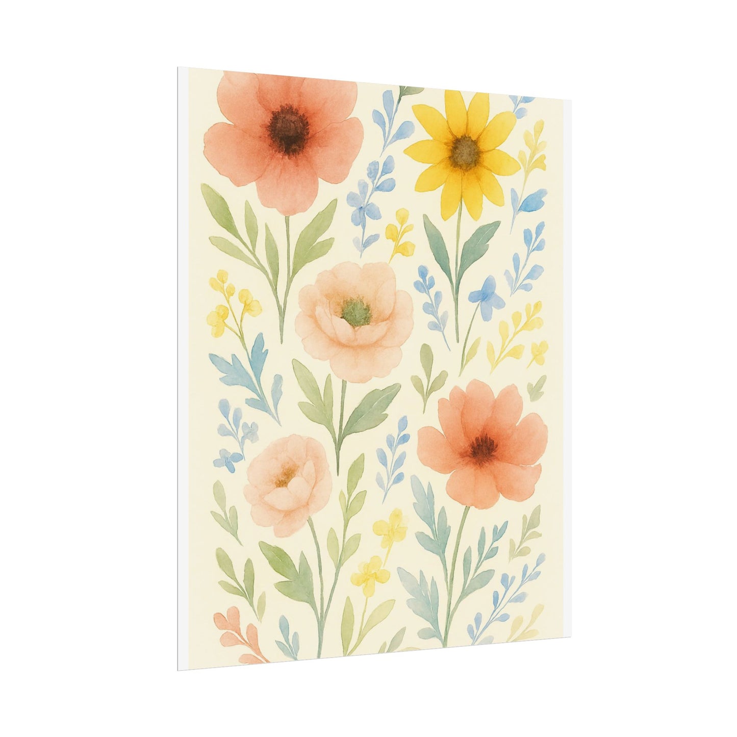 Vintage Watercolour Floral Art