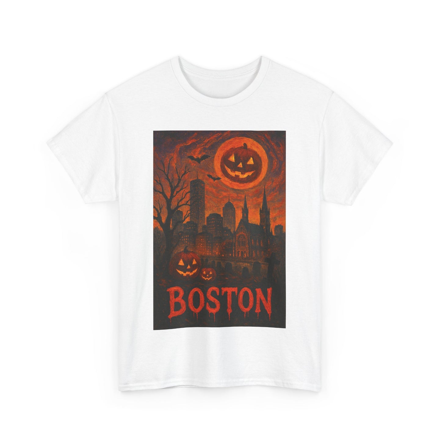 Adult Unisex Surreal Halloween Boston Tee