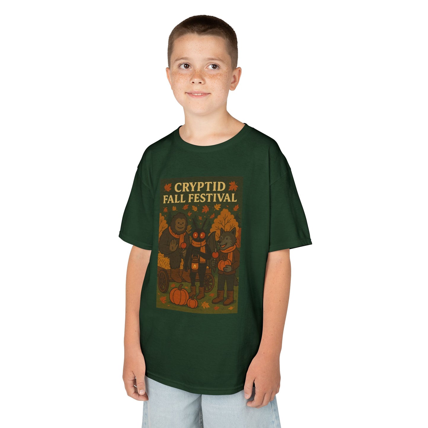 Kids Cryptid Autumn Festival Tee