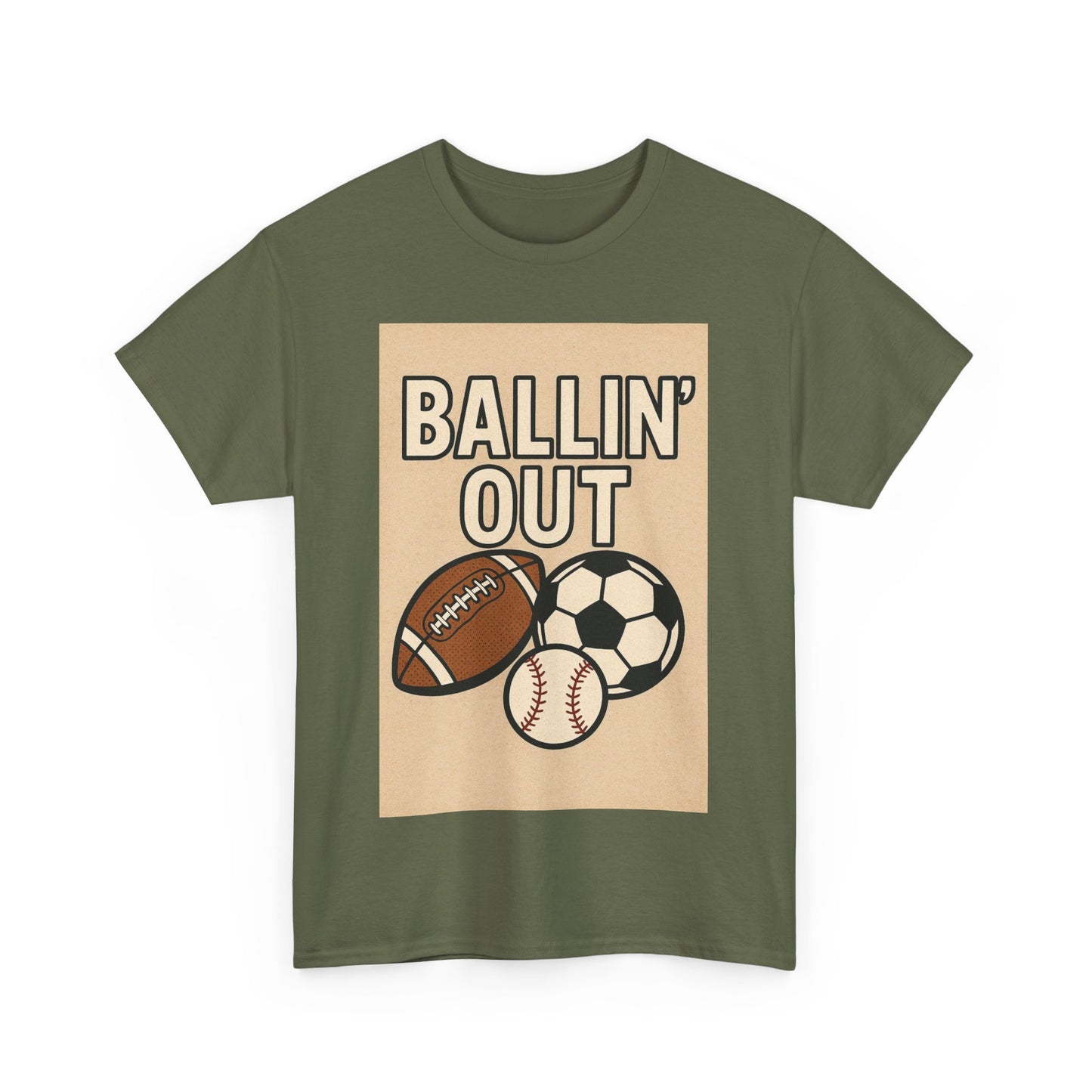 "Ballin' Out" Unisex Sporty Graphic Tee
