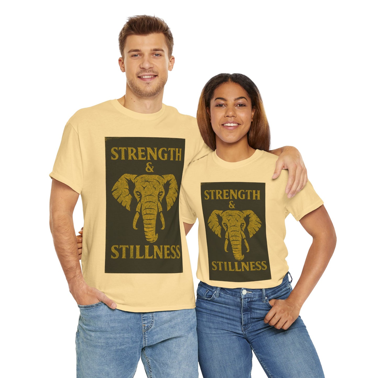 Adult Unisex 'Elephant Strength & Stillness' Tee