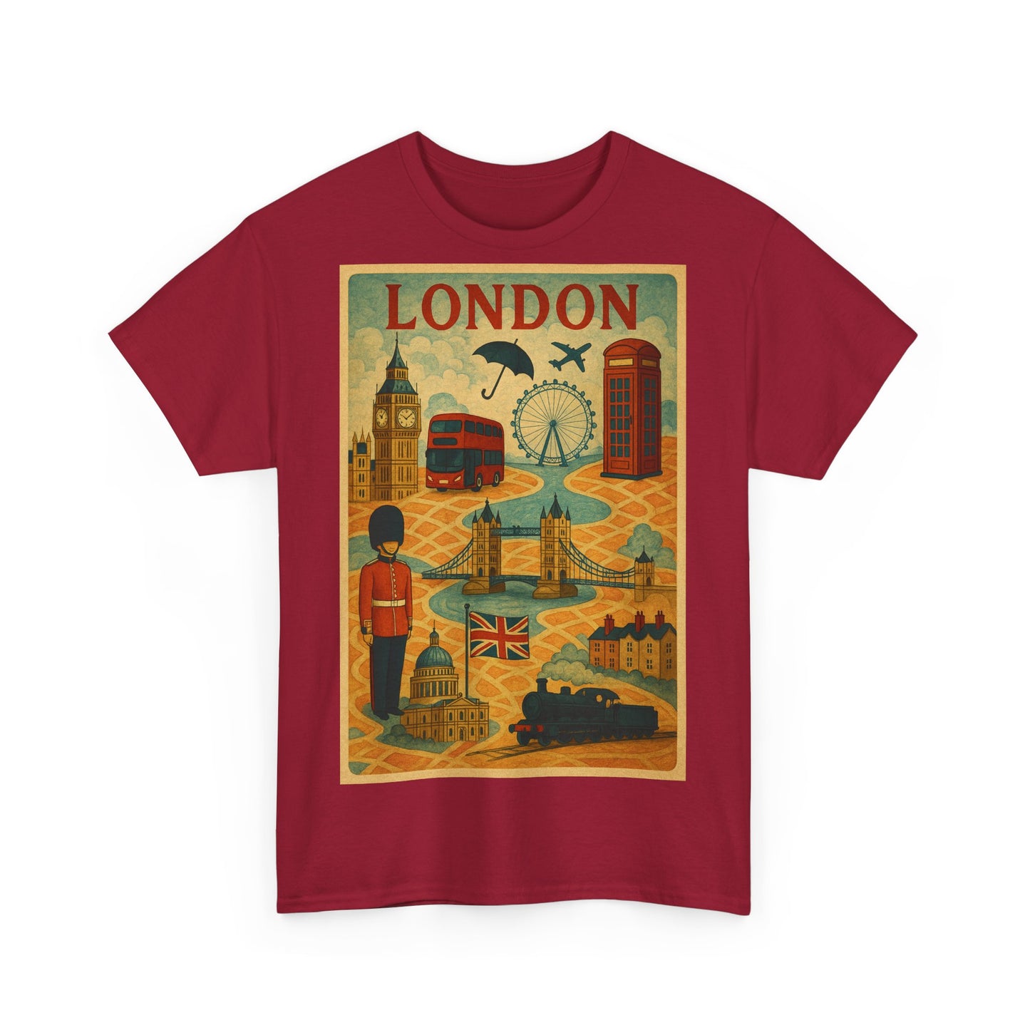 Adult Unisex Surreal London City Graphic Tee