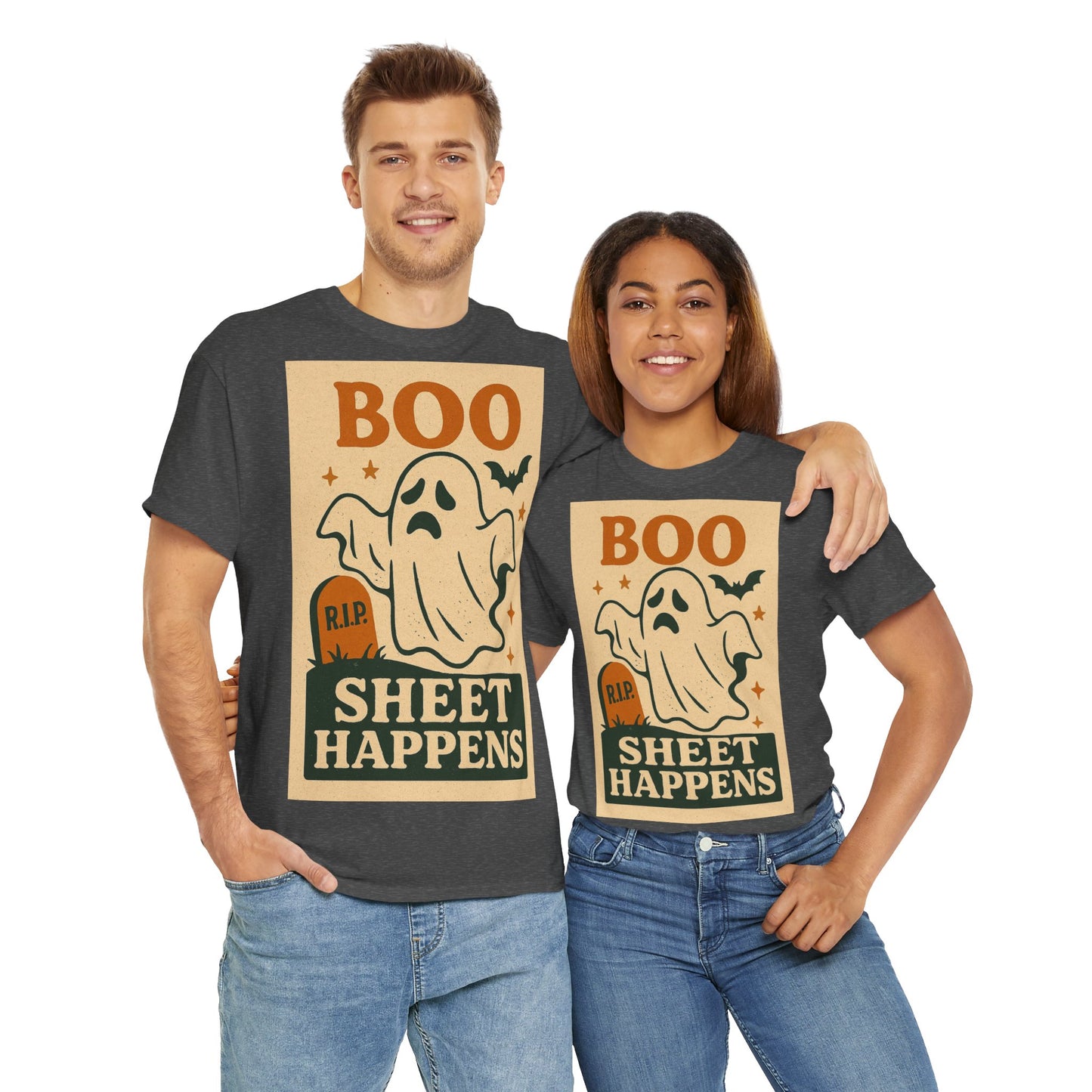 Boo Sheet Happens Adult Unisex Tee