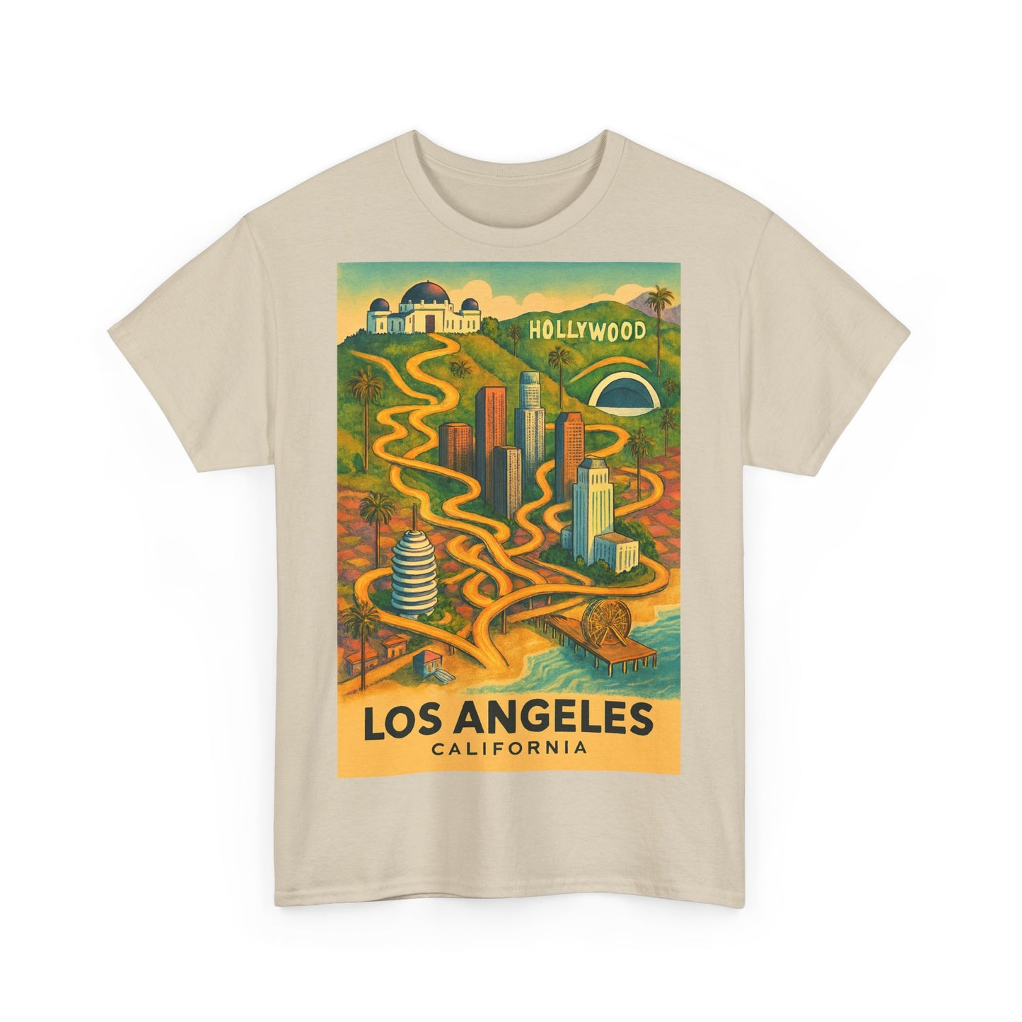 Adult Unisex Surreal Vintage Los Angeles Tee
