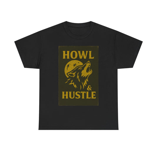 Adult Unisex 'Wolf Howl & Hustle' Tee