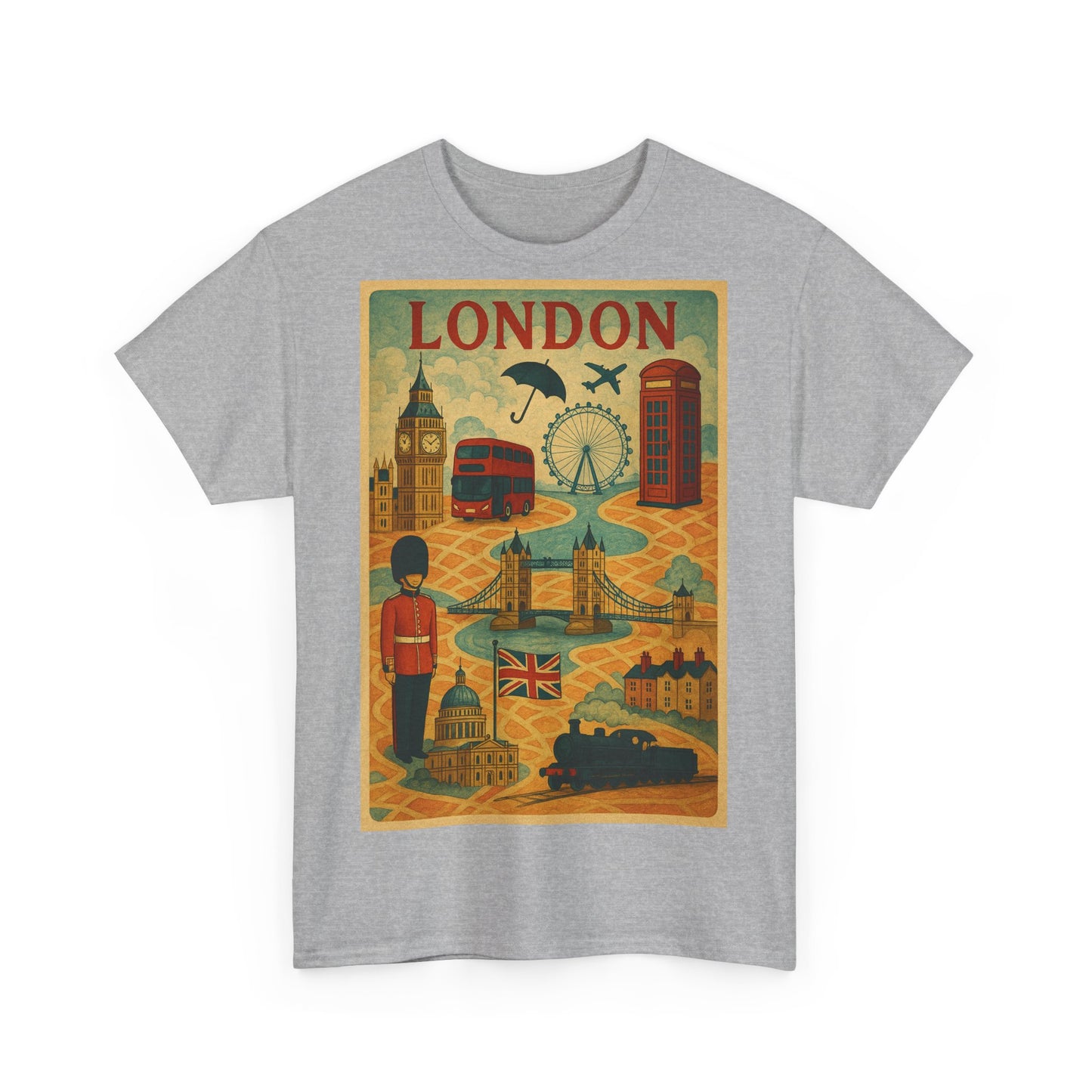 Adult Unisex Surreal London City Graphic Tee