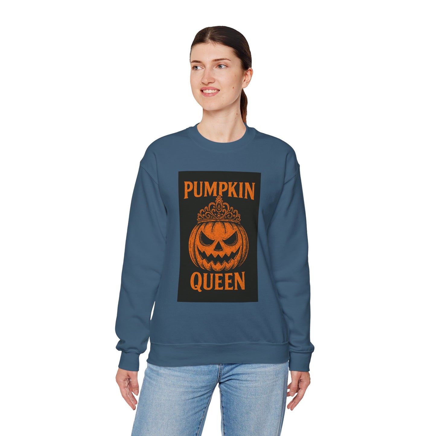 Women's Pumpkin Queen Sweatshirt Crew Neck