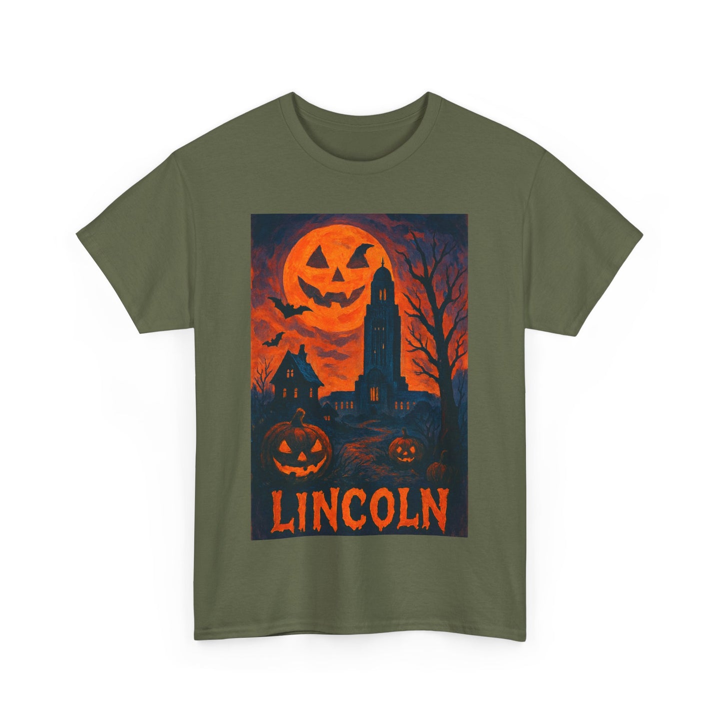 Adult Unisex Surreal Halloween Lincoln Tee