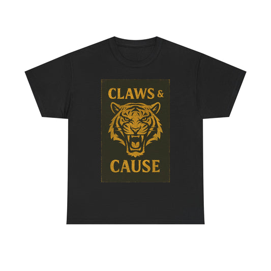 Adult Unisex 'Tiger Claws & Cause' Tee