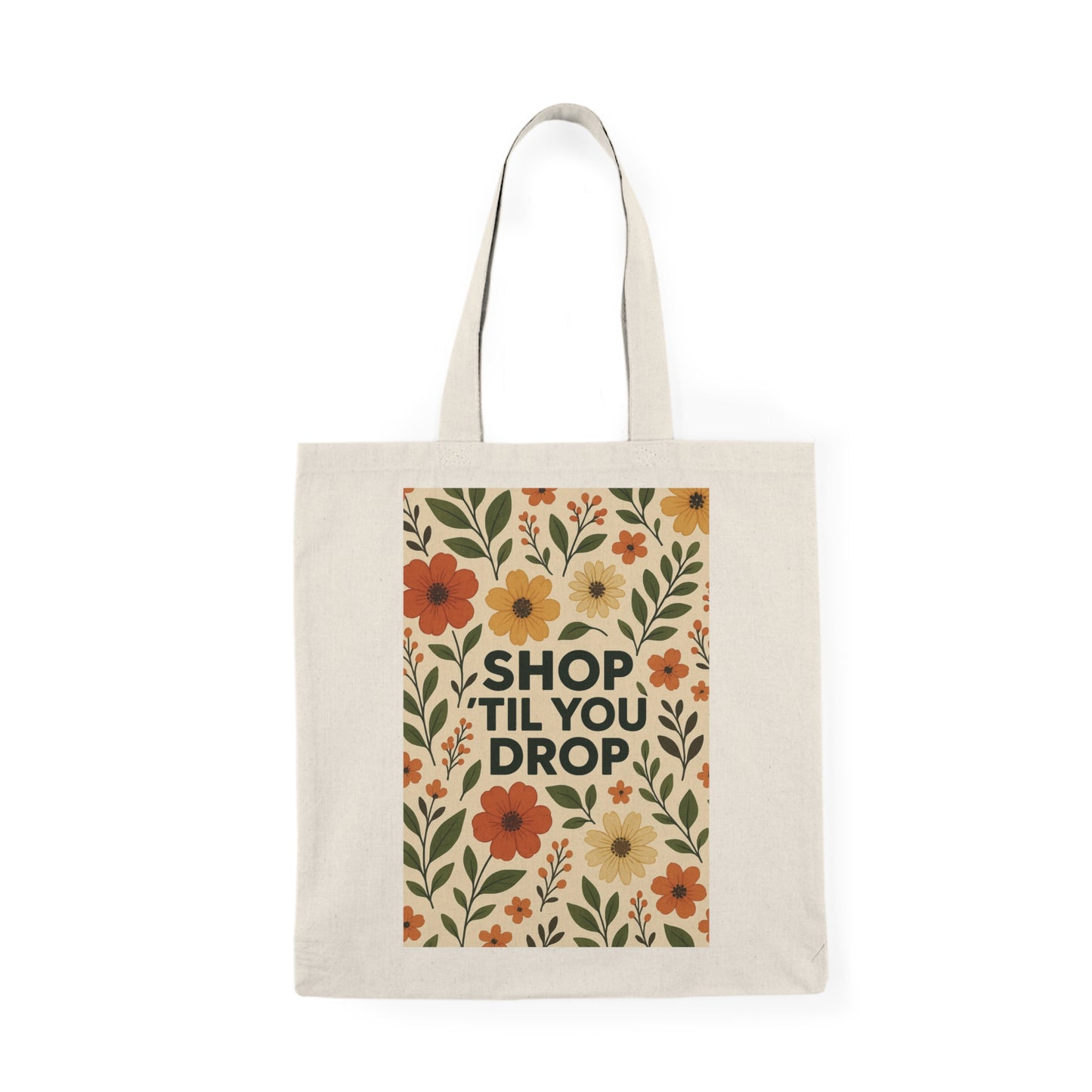 Floral Shop Tote Bag | Eco-Friendly Canvas Bag for Shopping, Grocery, Beach, Travel, Farmers Market
