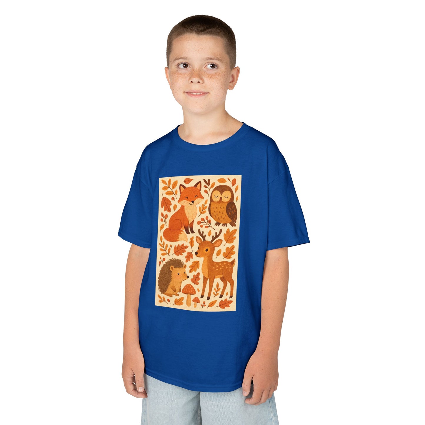 Autumn Forest Animal Kids Tee