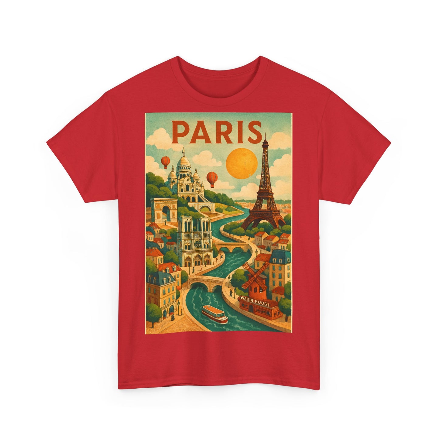 Adult Unisex Surreal Vintage Paris Graphic Tee