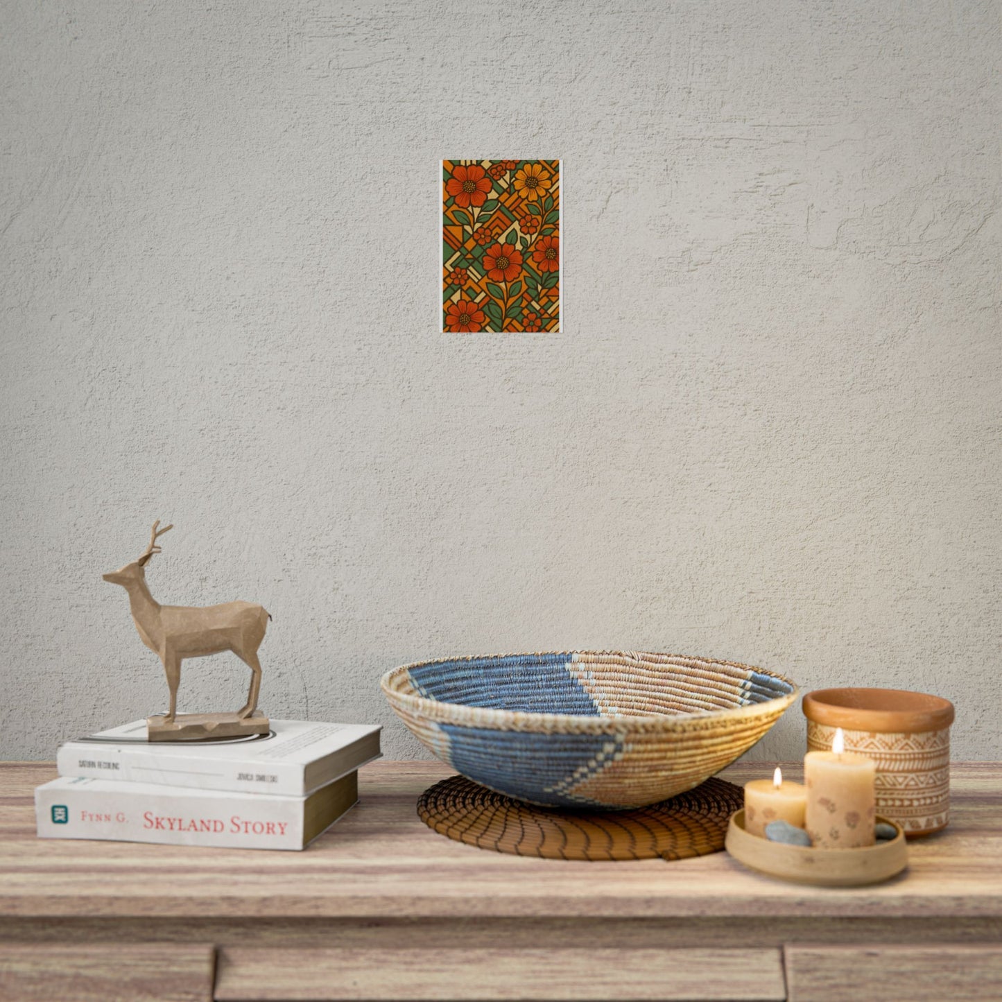 Geometrical Floral Print - Perfect For Home