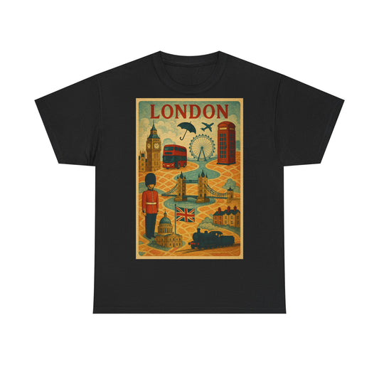 Adult Unisex Surreal London City Graphic Tee