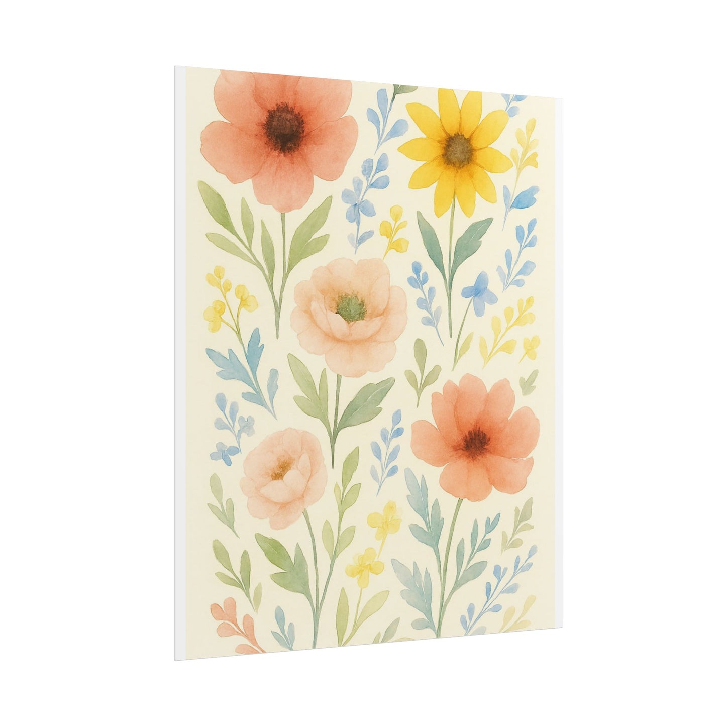 Vintage Watercolour Floral Art