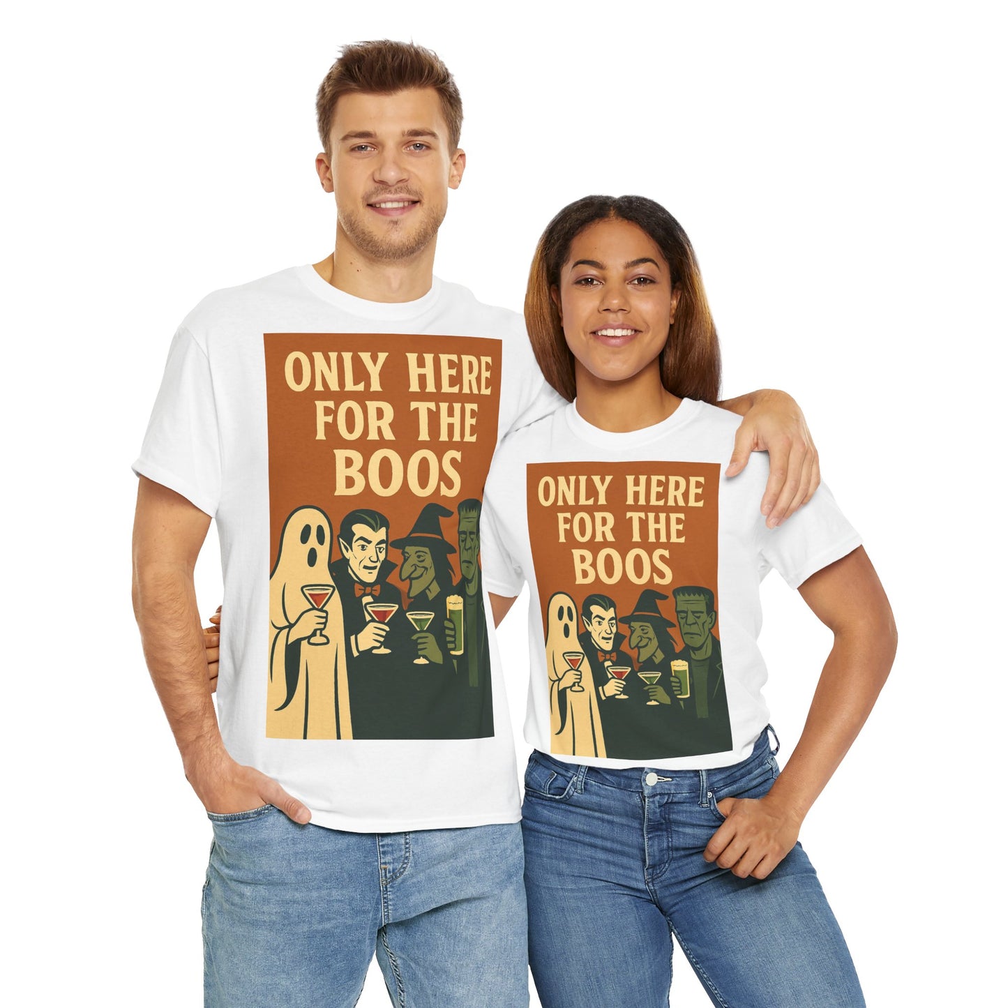 Only Here For The Boos Adult Unisex Tee