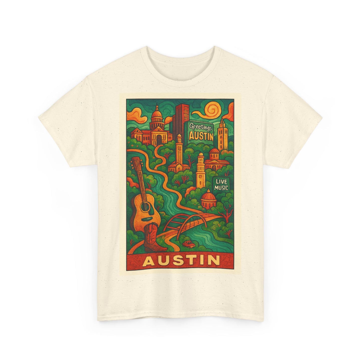 Adult Unisex Austin Surreal Graphic Tee