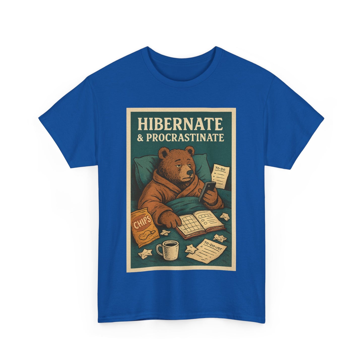 Men's Hibernate & Procrastinate Bear Tee