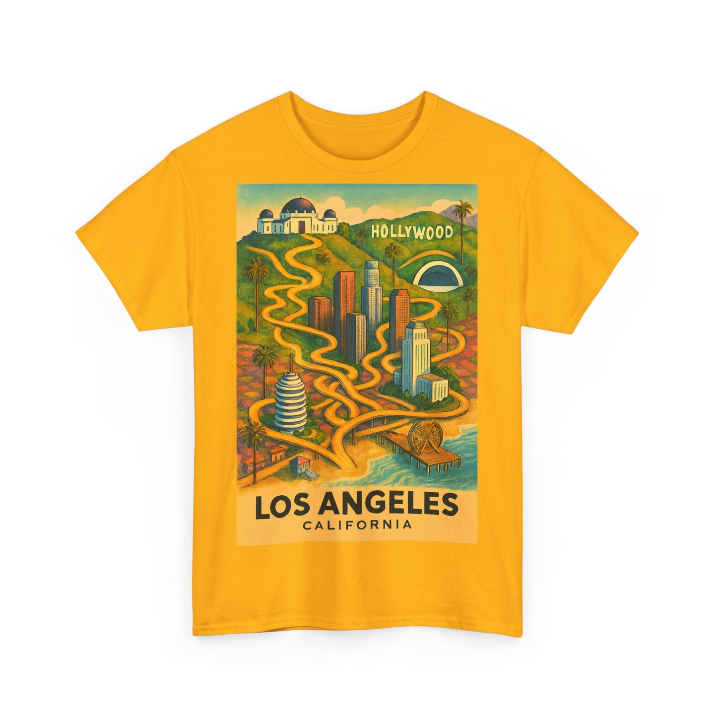 Adult Unisex Surreal Vintage Los Angeles Tee